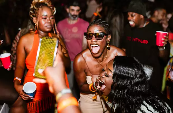 Photograph of people dancing