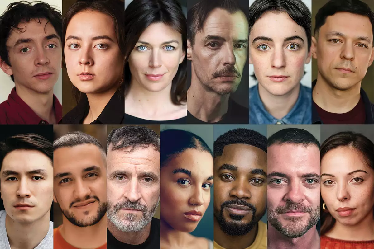 Composite image of the Hamlet cast headshots