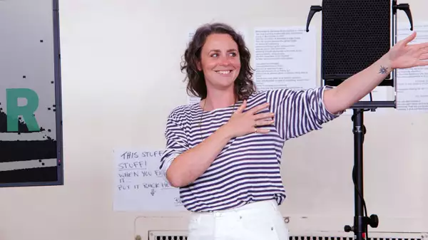 Photo of Anna Moutrey in rehearsal